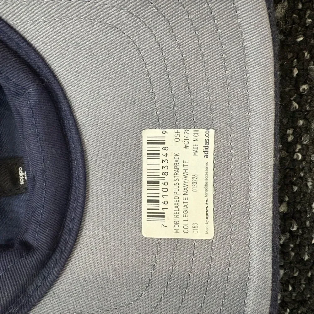 Adidas Colegiate Navy Blue adjustable Baseball Cap
